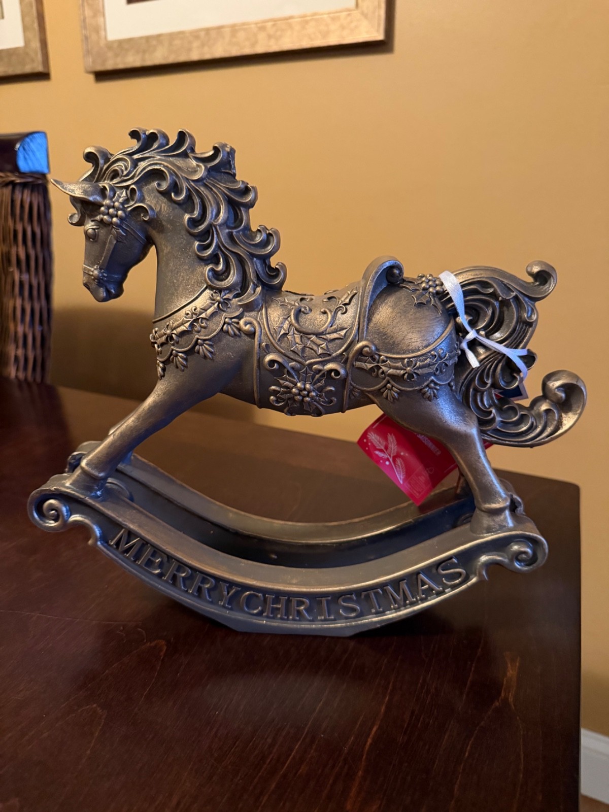 Martha Stewart Christmas Rocking Horse Figurine Holiday Decor Viral NWT (HTF)