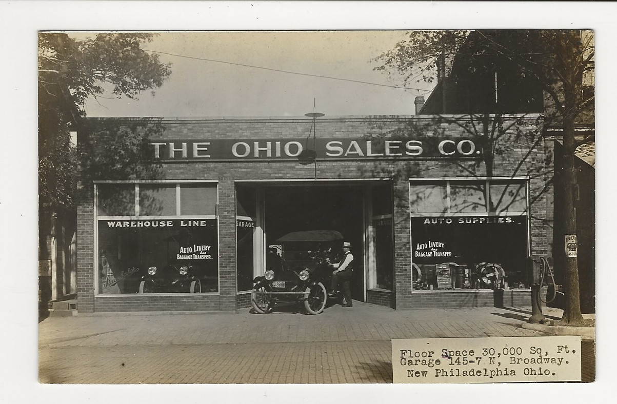 Outstanding Circa 1910 RPPC - THE OHIO SALES CO., New Philadelphia, O. - AUTOS