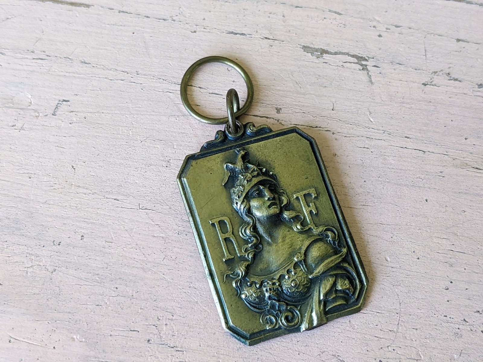 1919 French Army Band Medallion: Marche Lorraine Souvenir Pendant
