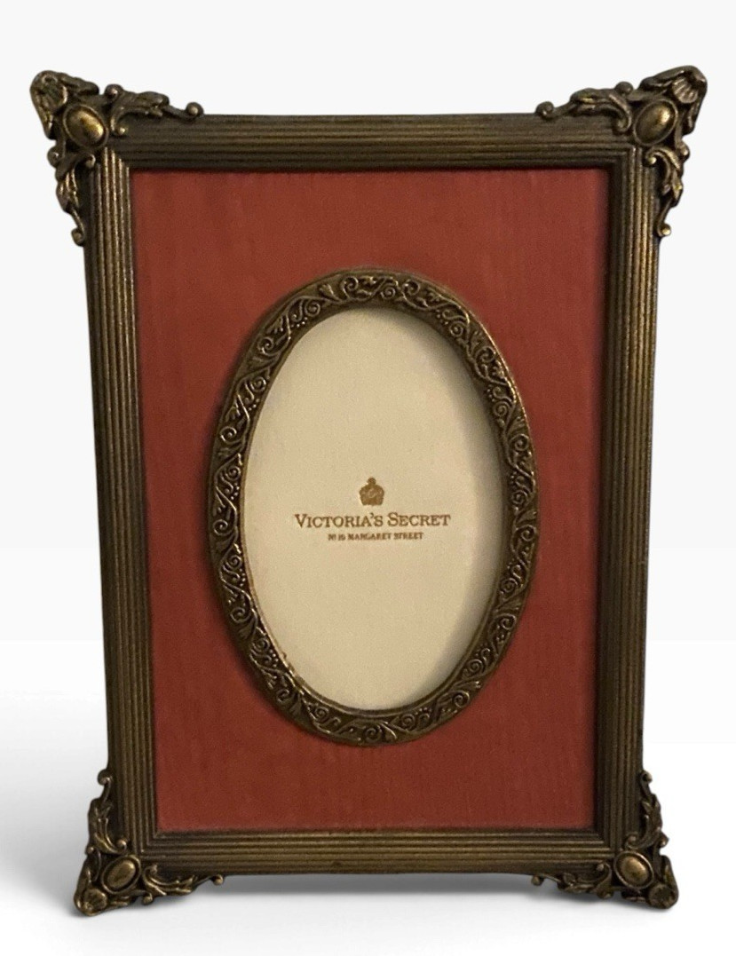 Vtg Victoria's Secret No 10 Margaret St London Ornate Bronze Photo Frame