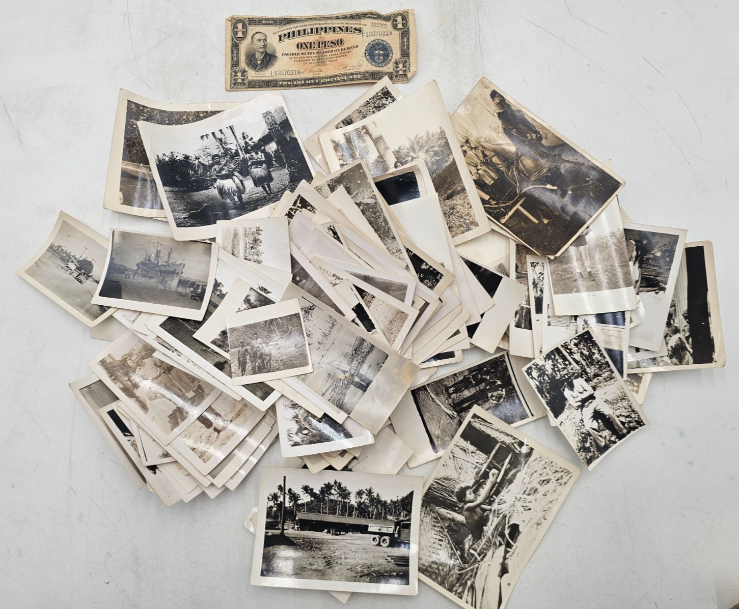 Large Vintage Lot 250+ Black & White Photos- Philippines and Possibly some war