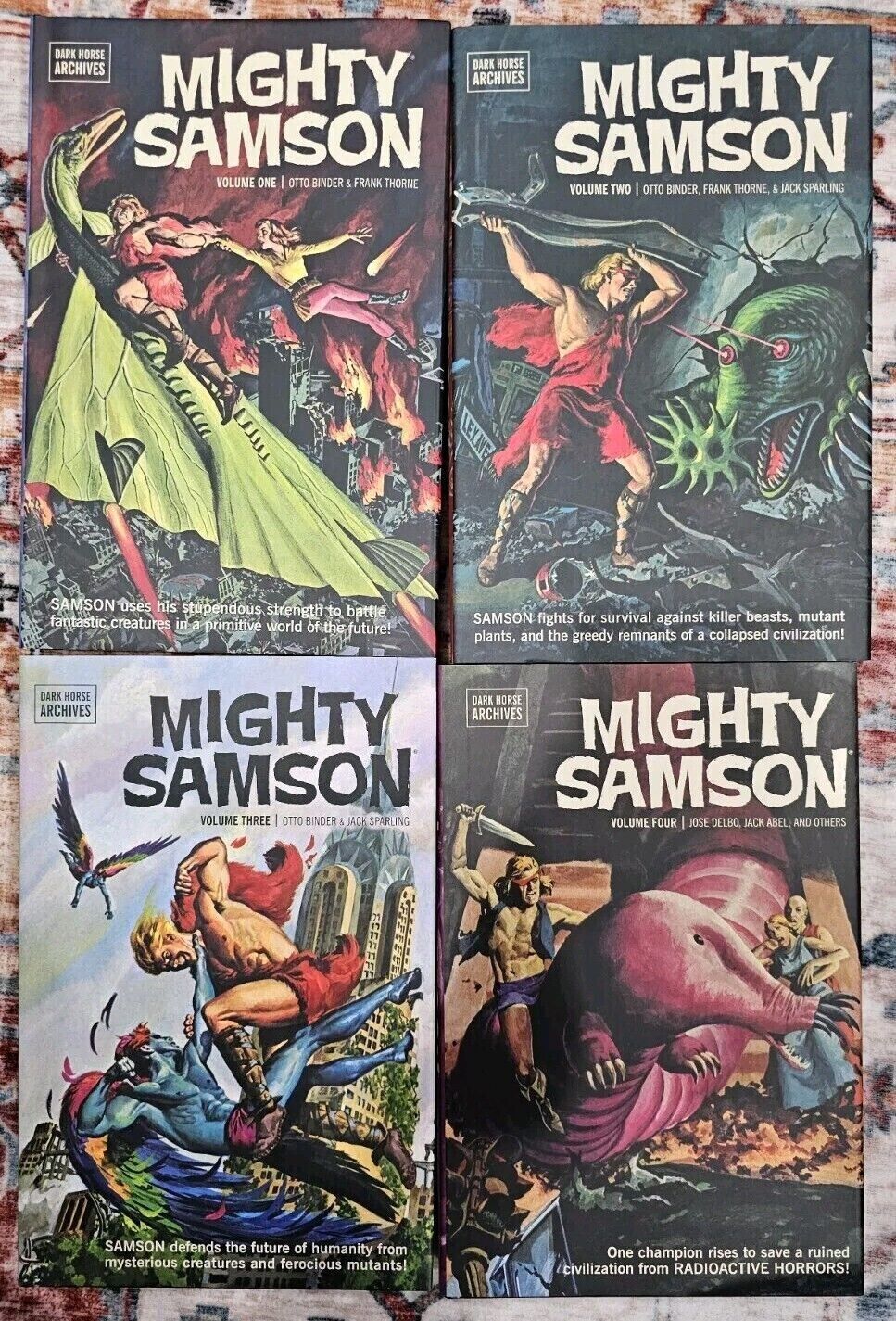 Mighty Samson Dark Horse Archives Vol. 1, 2, 3, 4 Full Set HC Gold Key NICE