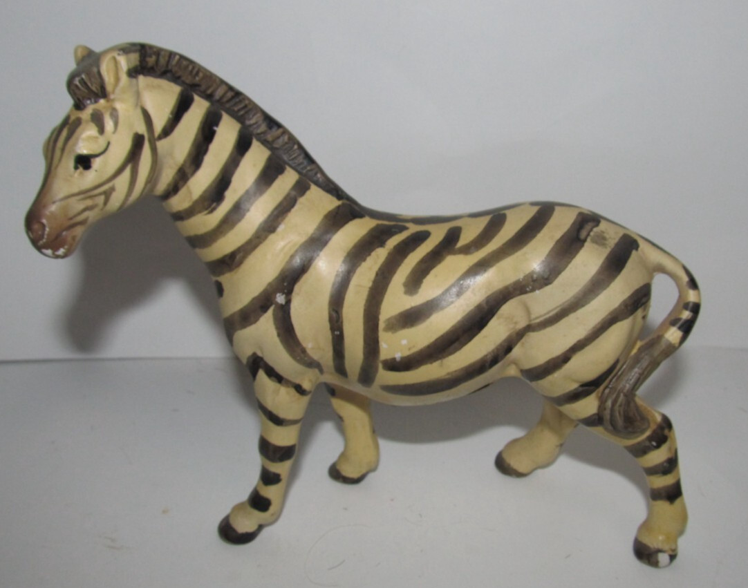 Vintage UCTCI Zebra Figurine Japan Ceramic   (C3)