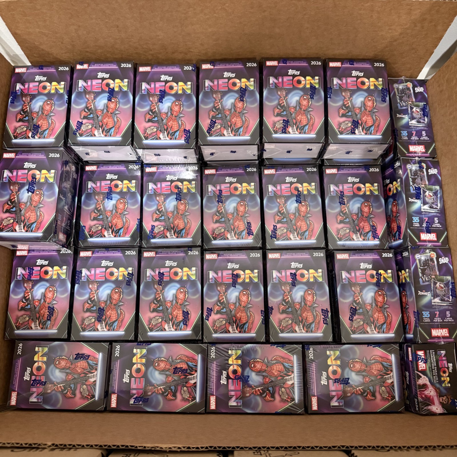 LOT OF 40 2026 Topps Neon Marvel Value Blaster Box SEALED NEW SHIPS TODAY