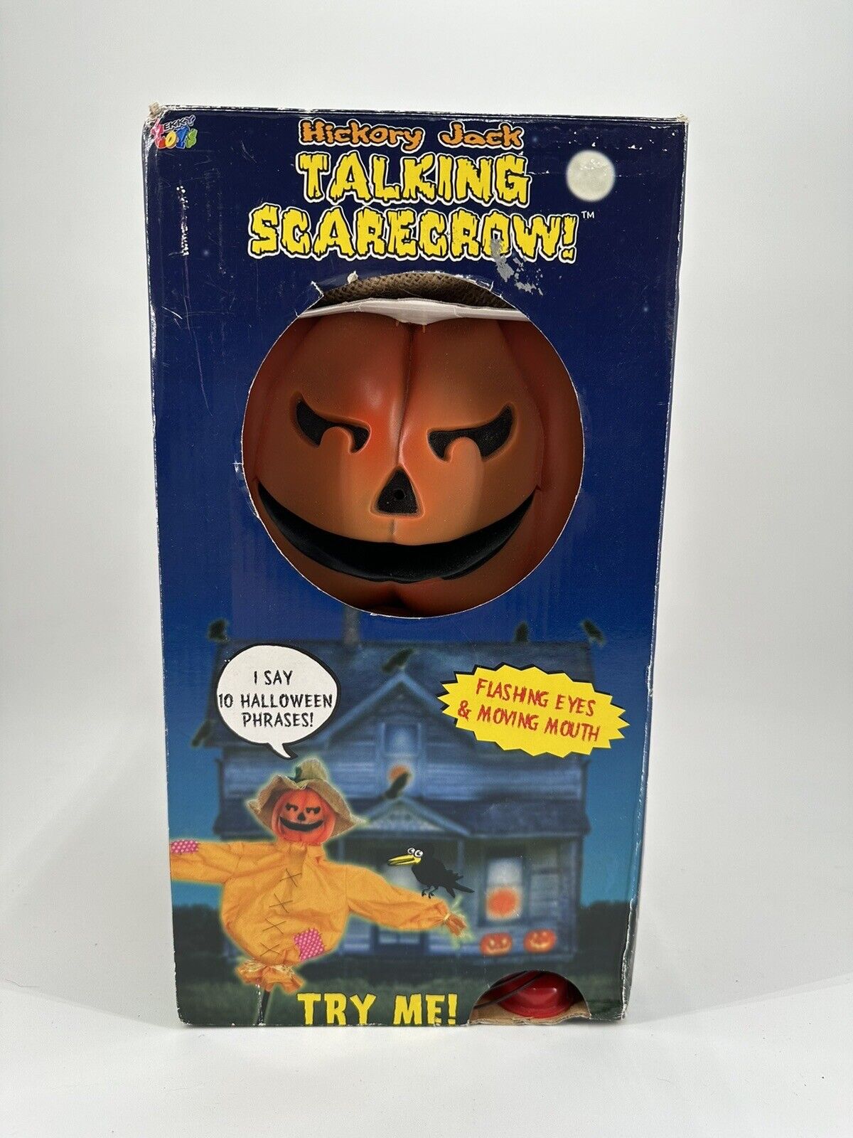 NIB 2008 Tekky Toys Halloween Animated Hickory Jack Talking Scarecrow 4’ Tall