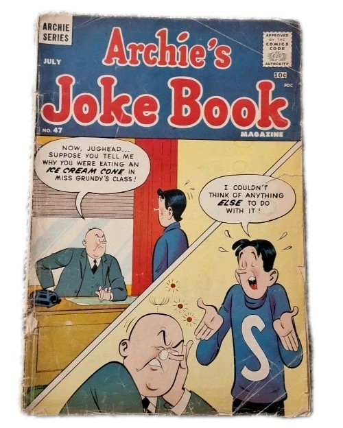No. 47 JULY 1960 Archie Series ARCHIE\'S JOKE BOOK MAGAZINE Vintage Comic Book