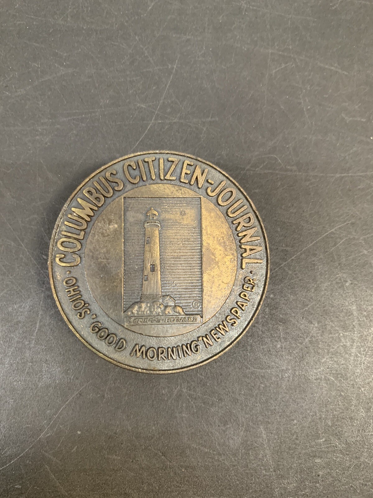 Columbus Citizen Journal Vintage Belt Buckle