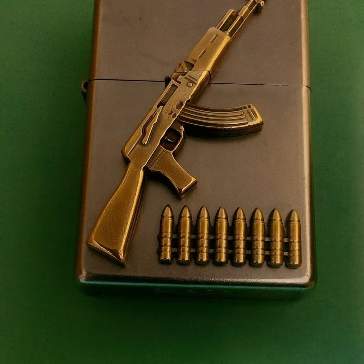 1 piece of brass AK47 personalized sticker Lighter DIY Accessories 1 piece of brass AK47 personalized sticker Lighter DIY Accessories