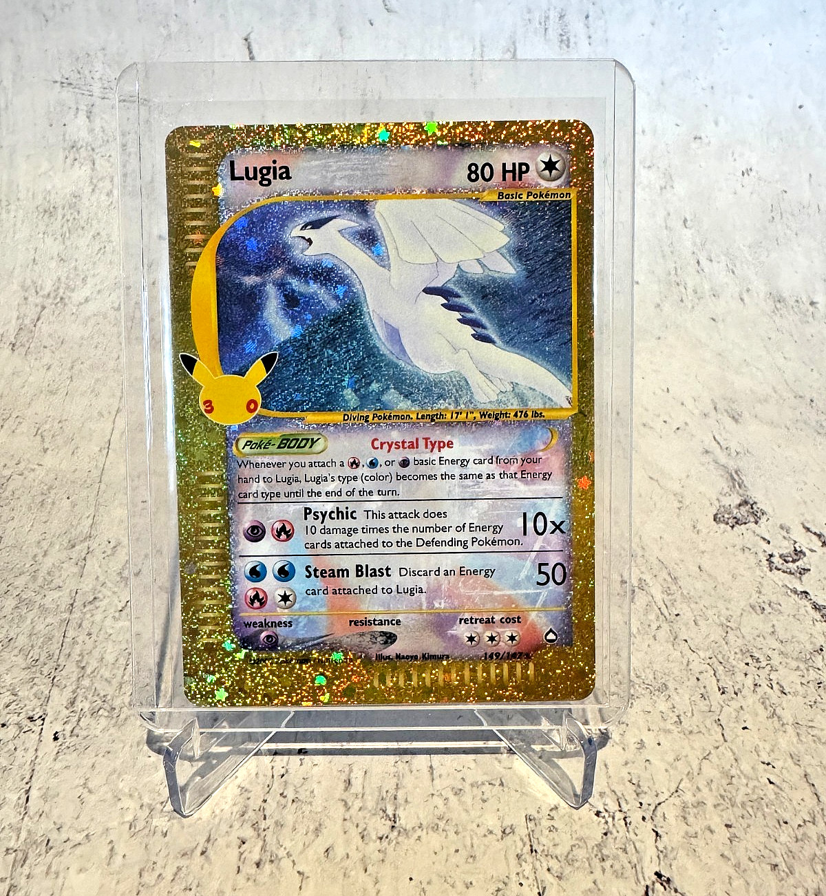 Lugia 149/147 30th Celebration Classic Collection Crystal Holo Pokemon TCG NM
