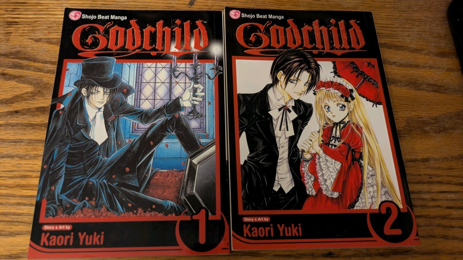 Lot Of 2 Godchild Manga Comic Books  Vol 1 & 2 By Kaori Yuki 2007