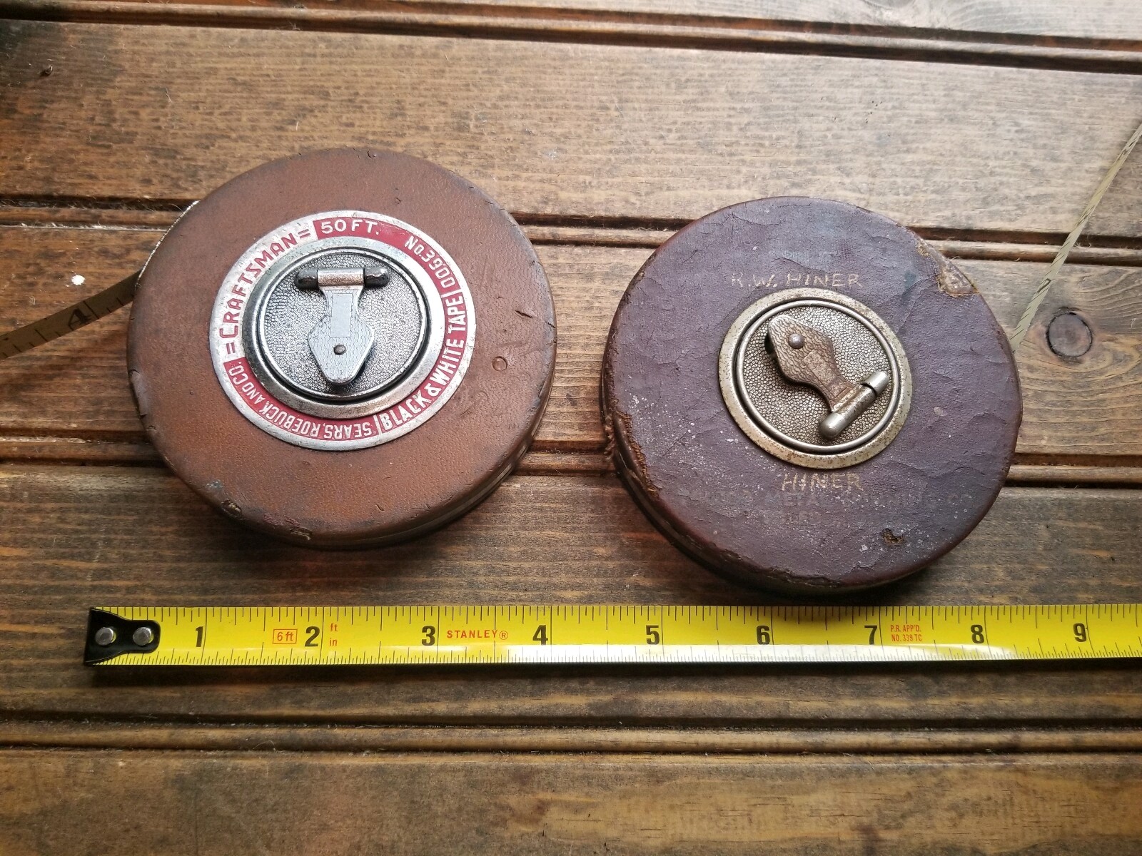 VTG 3 Lufkin Tape Measure,Craftsman Soft Vintage Tape & R.W. Hinnee Toledo VTG 3 Lufkin Tape Measure,Craftsman Soft Vintage Tape & R.W. Hinnee Toledo