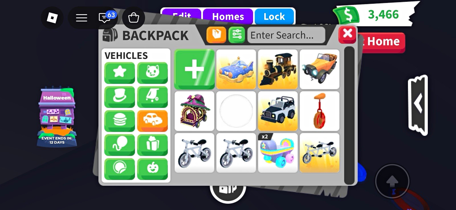 12. Pack of cars in adopt me.