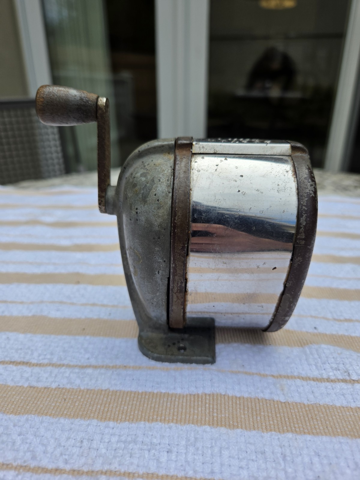 Vintage Boston Model L Pencil Sharpener C Howard Hunt Camden NJ USA Hand Crank