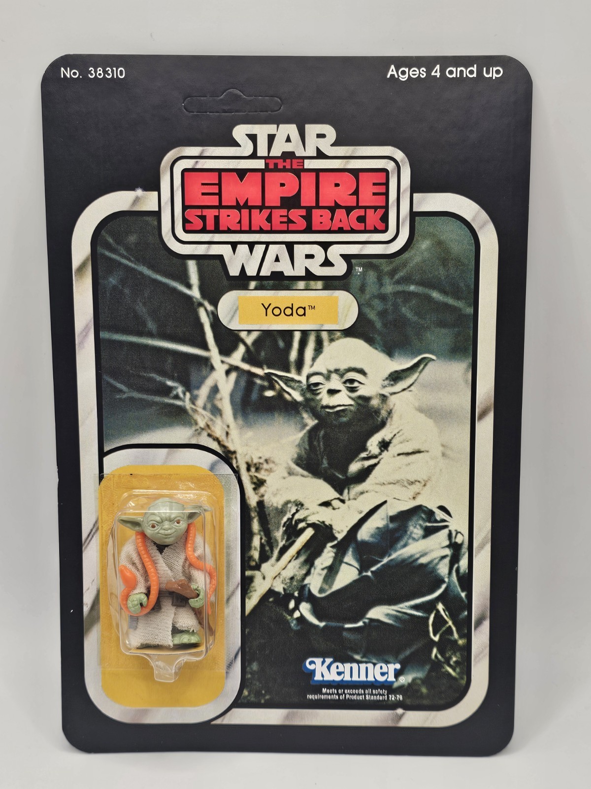 1980 Kenner Star Wars ESB Yoda 32A Back Orange Snake Unpunched 38310 Sealed
