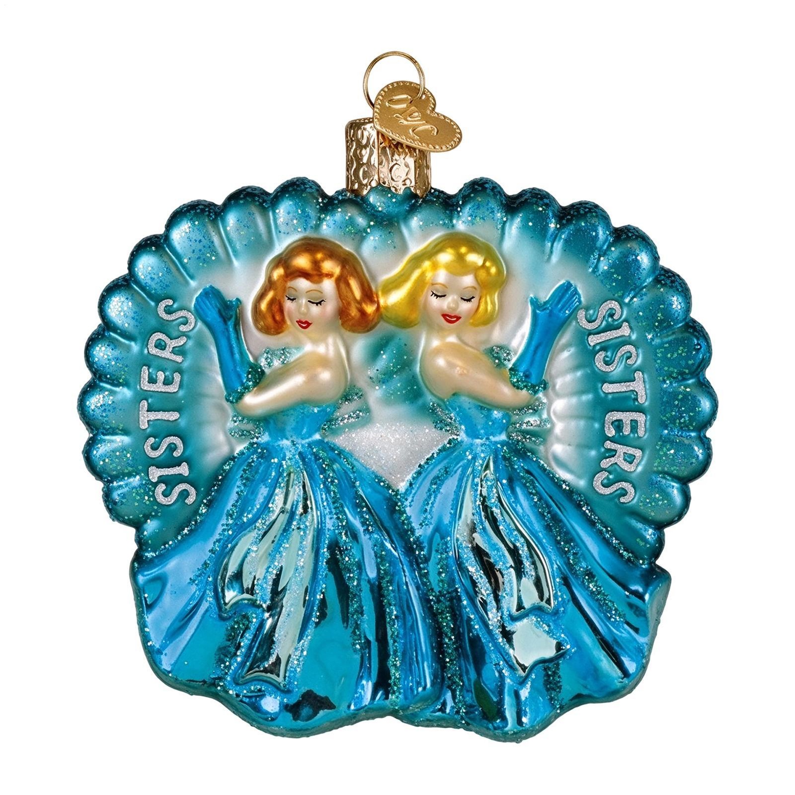 Old World Christmas SISTERS SISTERS Glass Ornament