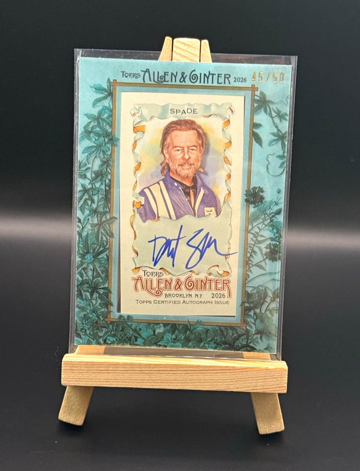 Topps 2026 Allen & Ginter David Spade Auto MA-DSP Serial #45/50