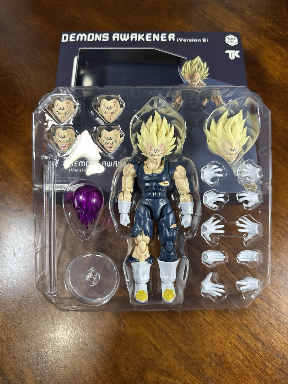 SH Figuarts Dragon Ball Z Black Hole / TKDiy Majin Vegeta Battle Damaged *NEW*