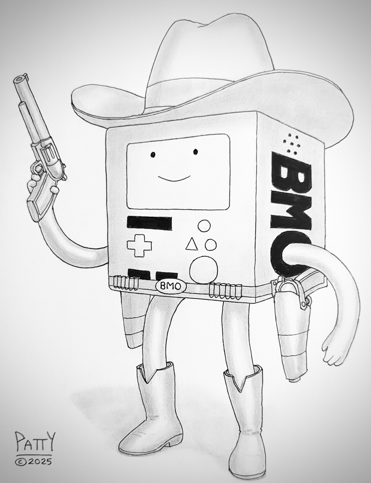 Stephen King's Dark Tower Adventure Time: BMO of Gilead - 8x11 Original Art +COa Stephen King's Dark Tower Adventure Time: BMO of Gilead - 8x11 Original Art +COa