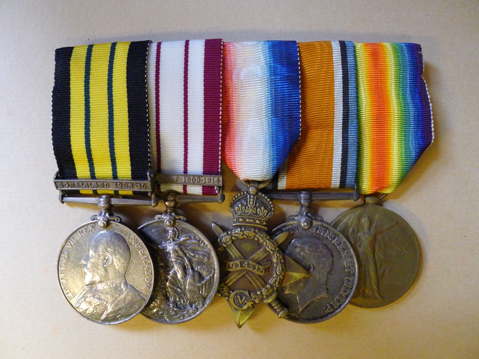 WW1 Royal Navy medals, Signal Boy / Ldg.Sig. Robert E. Satterley. Jutland