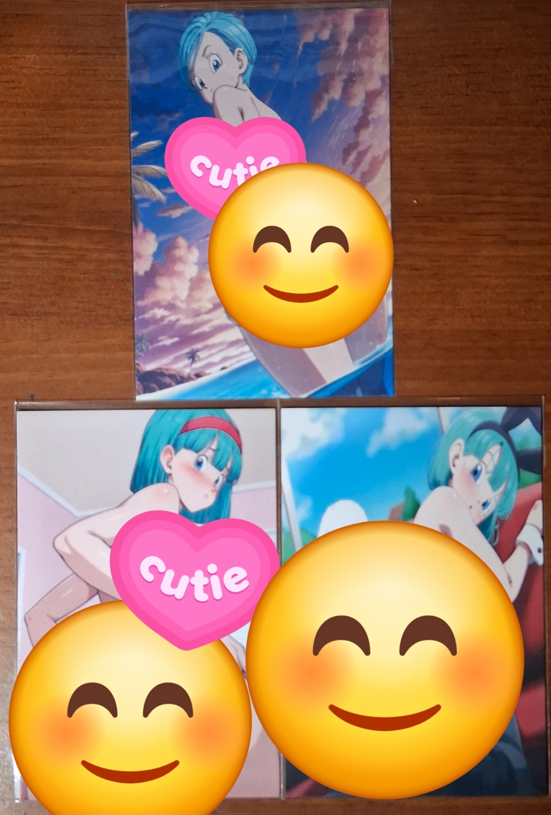 Bulma Dragon Ball Waifu Fan Art 4x6 Prints Set of 4 Mature Anime Art
