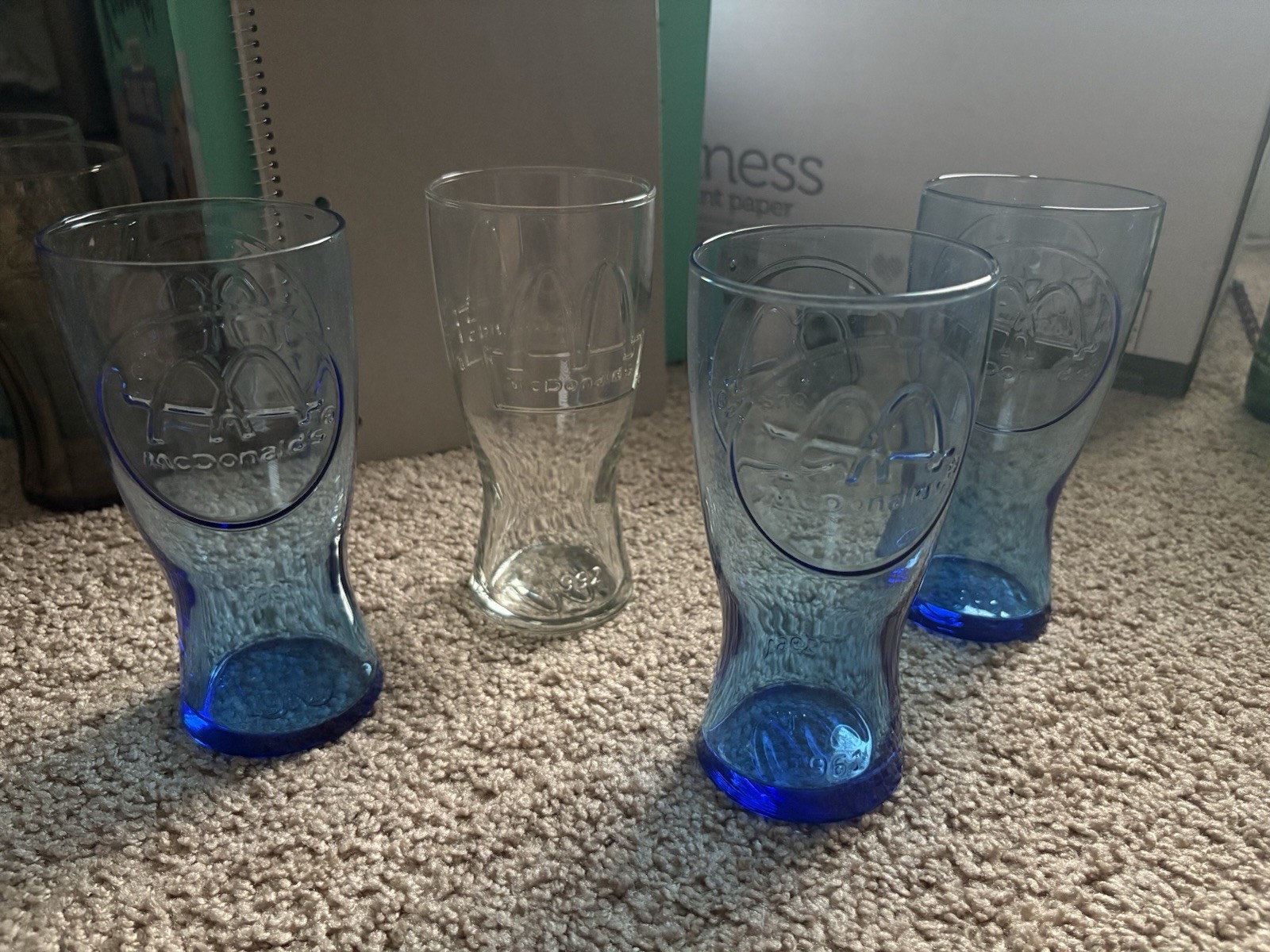 Vintage 1961 Mcdonald’s Glasses Lot Of 4