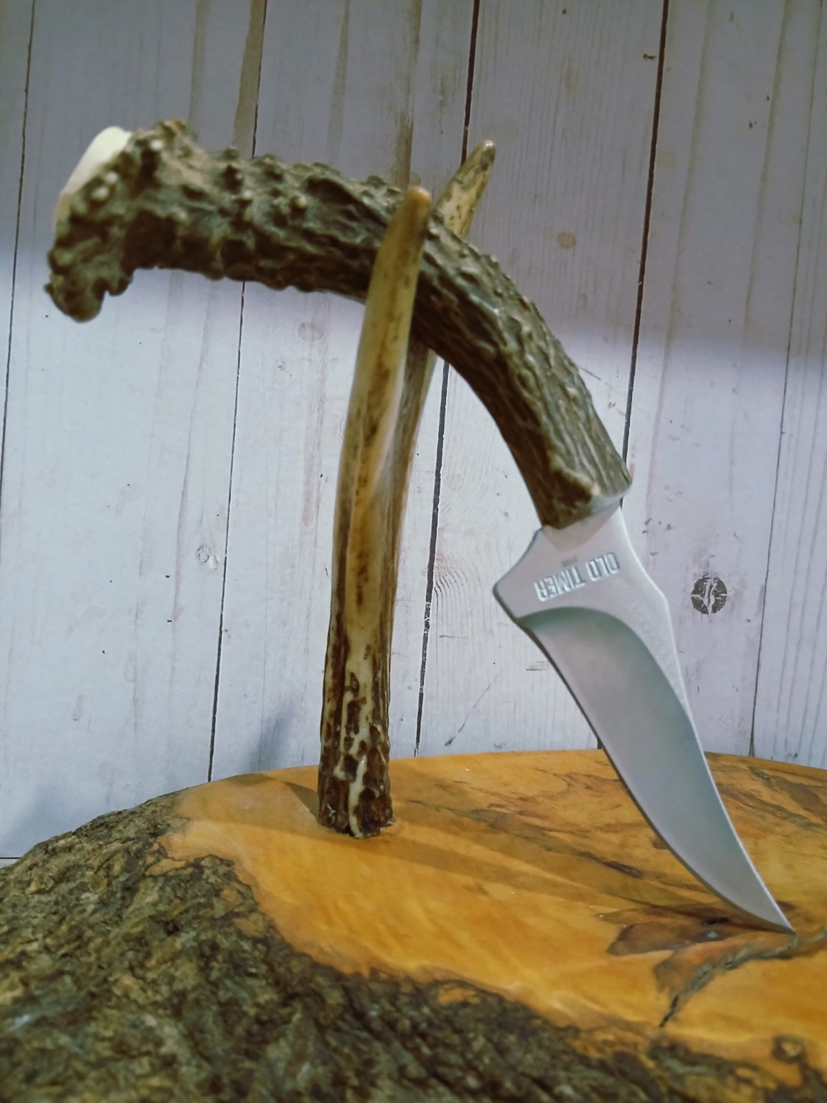 Handmade Genuine Deer Antler knife, Fathers Day Gift, Fixed Blade With Sheath Handmade Genuine Deer Antler knife, Fathers Day Gift, Fixed Blade With Sheath