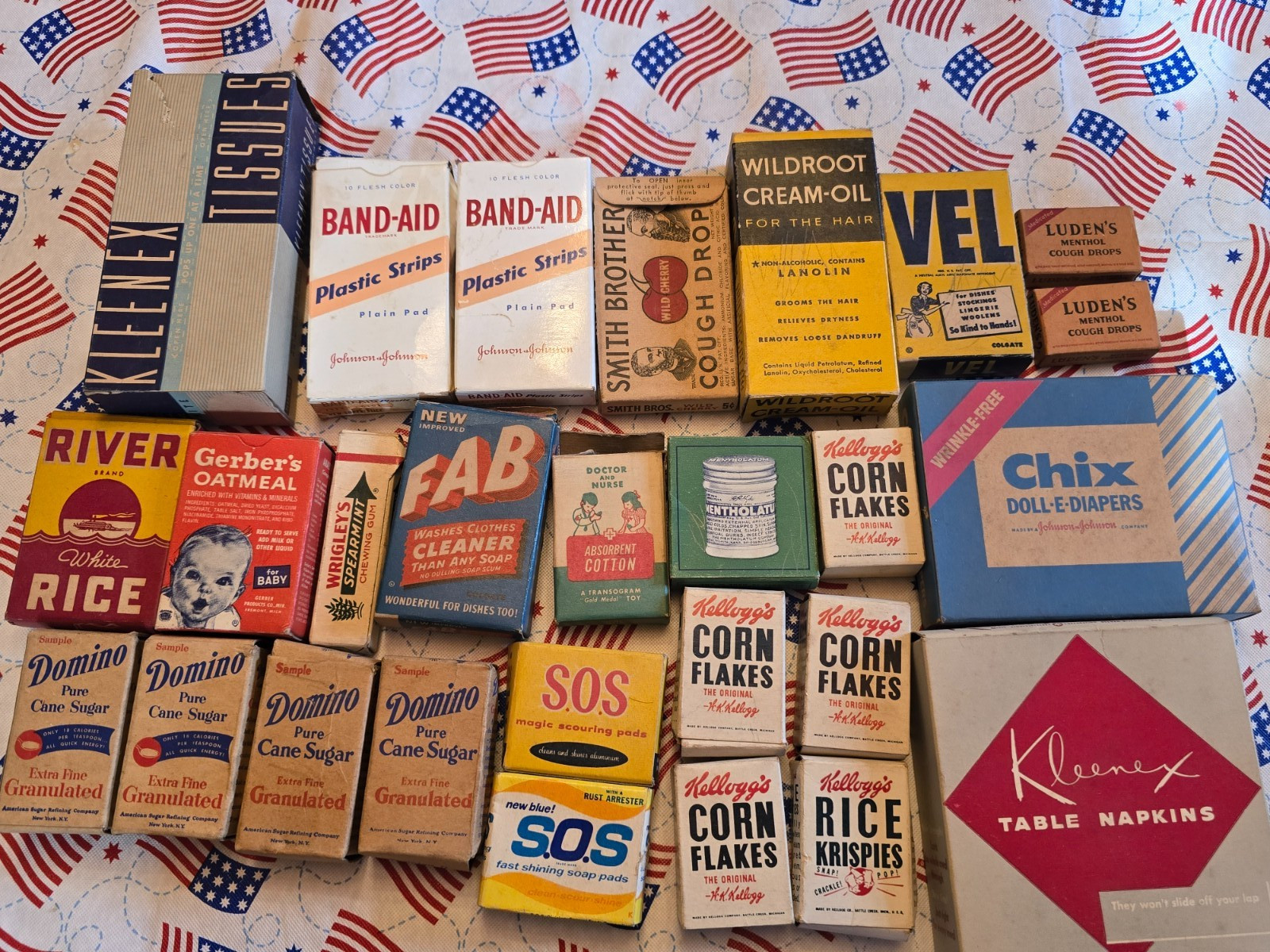 Large Box Lot / 27 / of 1930s-40s-50s Sample Boxes Empty Dollhouse Mini Good Cnd