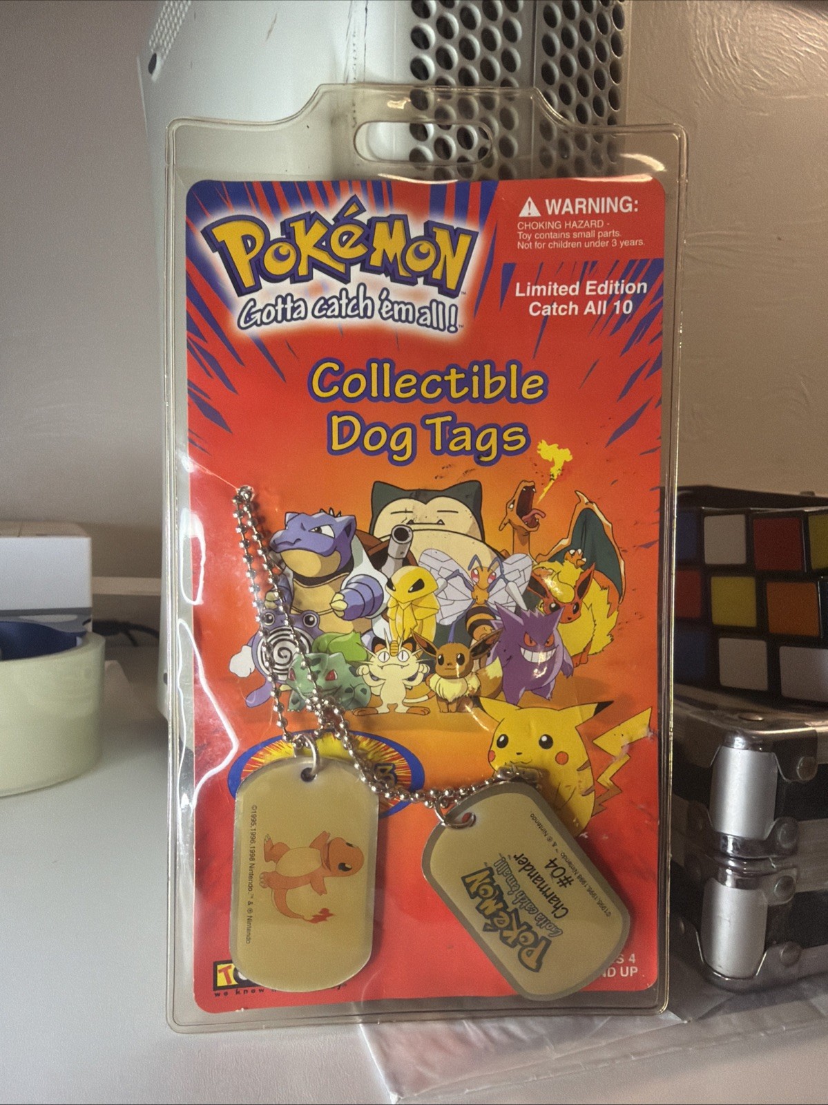 1999 charmander #04 Pokemon Limited Edition Collectable Dog Tags 