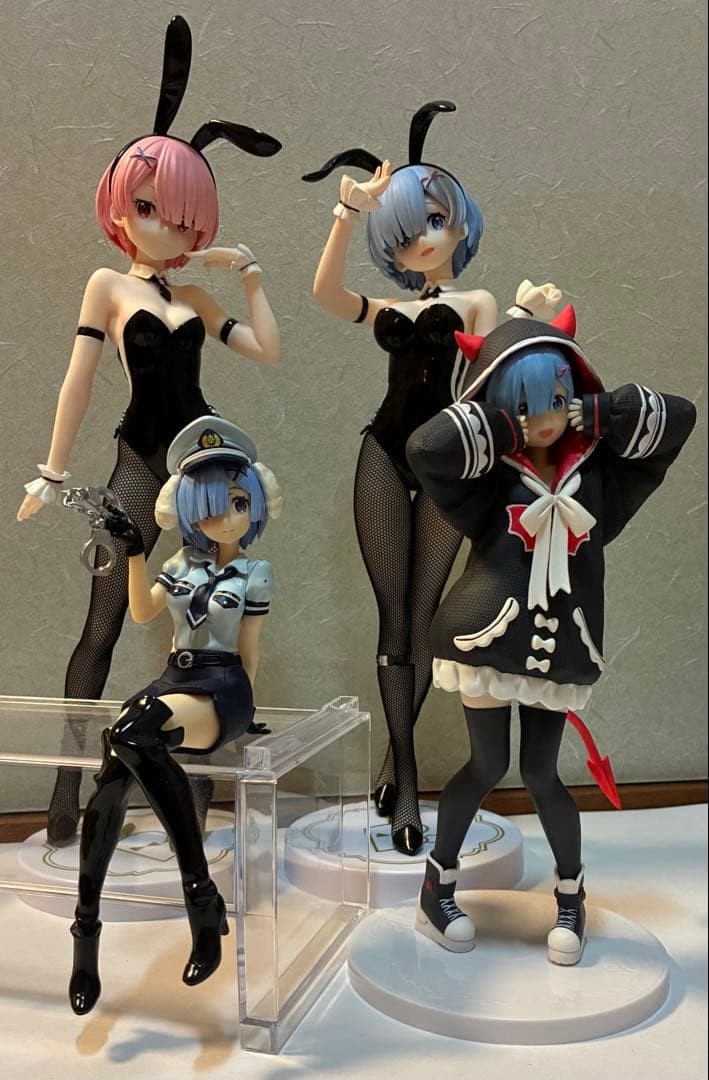 Re Zero Starting Life in Another World Rem Ram Figure Set Collectible Anime