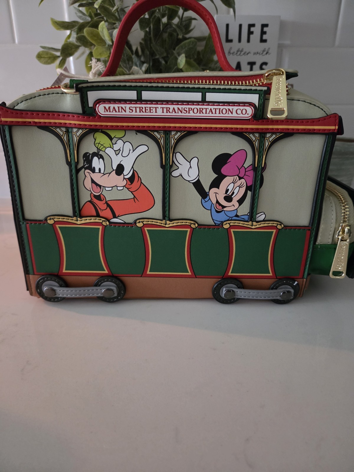 Disney Parks 2026 WDW Main Street Trolley Bag Mickey Donald Pluto Loungefly New Disney Parks 2026 WDW Main Street Trolley Bag Mickey Donald Pluto Loungefly New