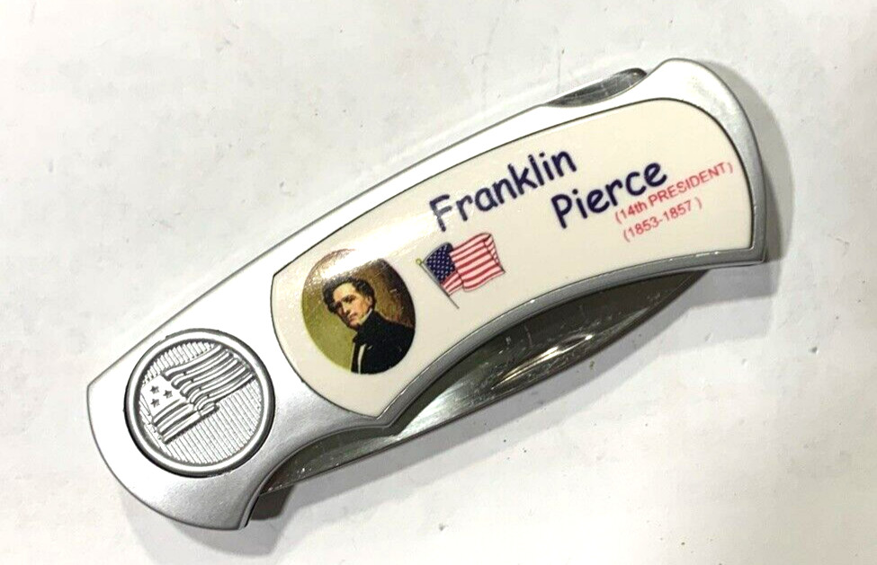 FRANKLIN PIERCE-14th President-Fighter Plus Folding Lockback Collec.POCKET KNIFE