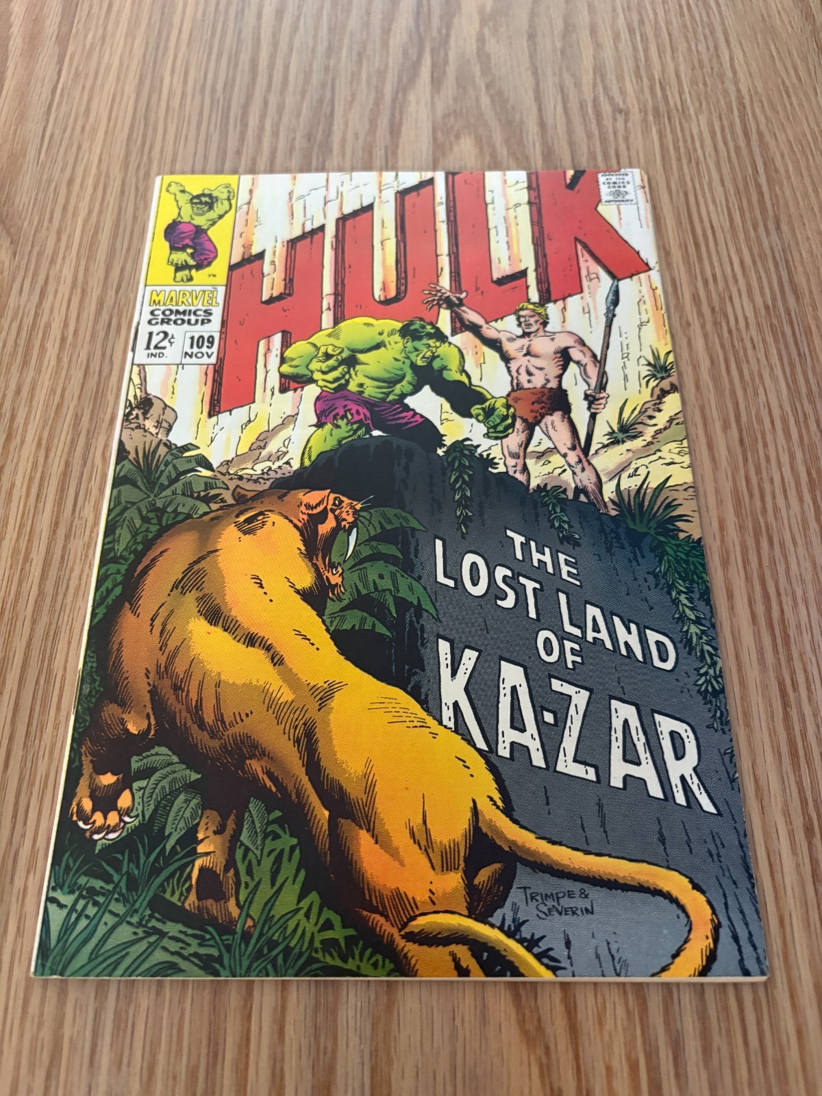 Incredible Hulk 109 VF/NM 9.0 High Grade Ka-zar Savage Land Marvel 1969 Incredible Hulk 109 VF/NM 9.0 High Grade Ka-zar Savage Land Marvel 1969