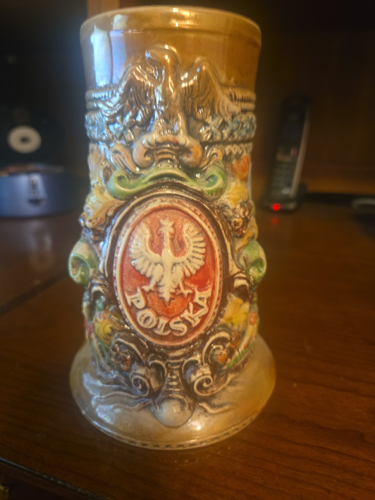 Vintage King-Werk Polska Poland Eagle Beer Stein Base Mug