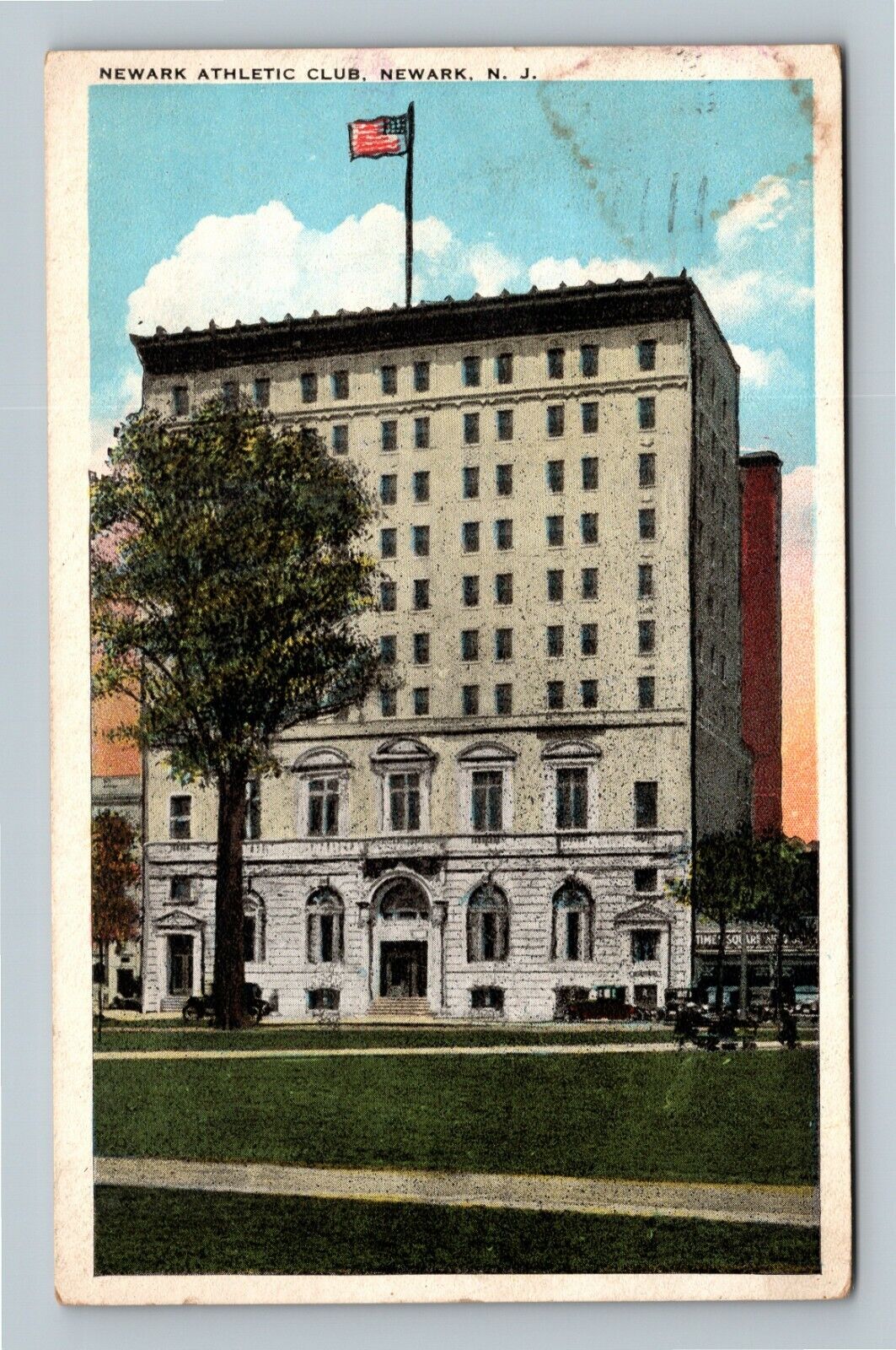 Newark NJ, Newark Athletic Club, New Jersey c1925 Vintage Postcard