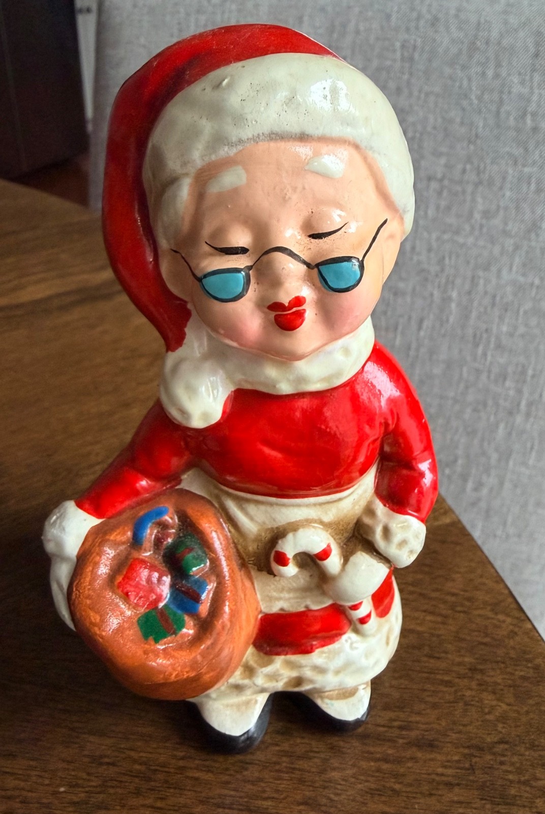 Vintage ARDCO Ceramic Christmas Mrs Santa Claus Figurine- Japan ~ 5 1/8” Tall Vintage ARDCO Ceramic Christmas Mrs Santa Claus Figurine- Japan ~ 5 1/8” Tall