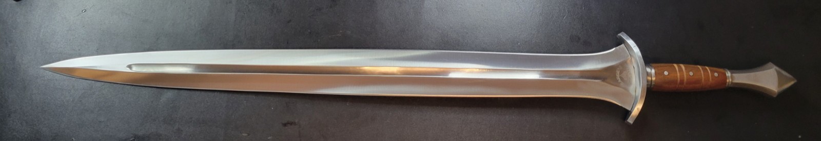 Badass Blades Handmade D2 Steel Viking Combat Raiding Sword Wood Handle- BA880