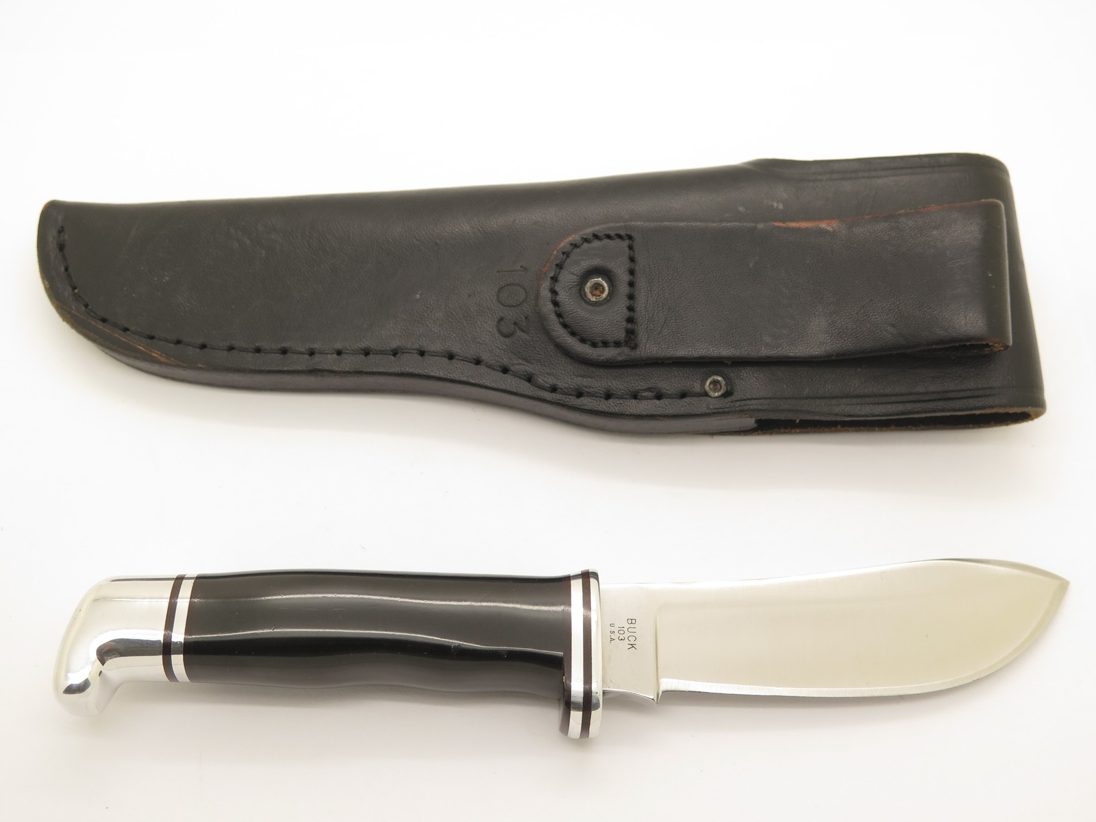Vintage 1972-86 Buck USA 103 Skinner Three 3 Liner Fixed Blade Hunting Knife