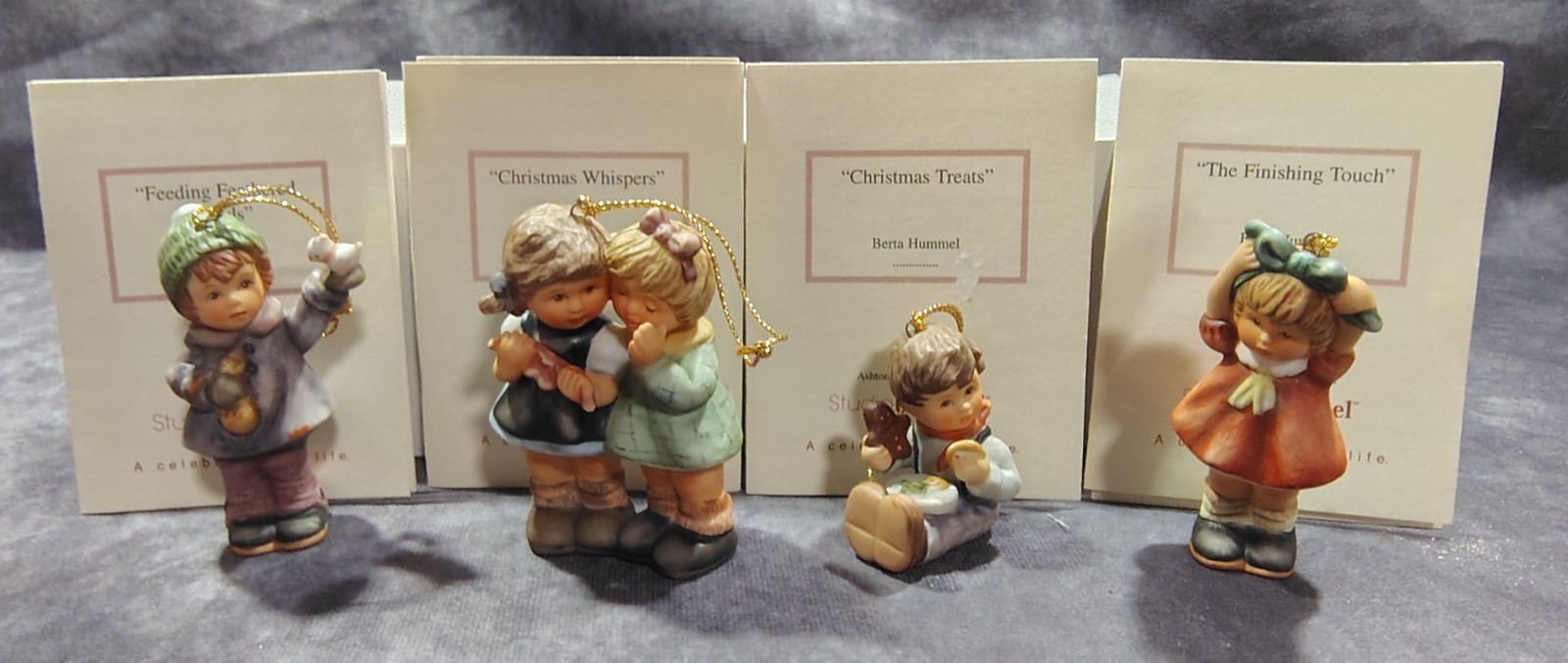 Vintage Studio Hummel Set Goebel Berta Hummel Christmas Ornaments -