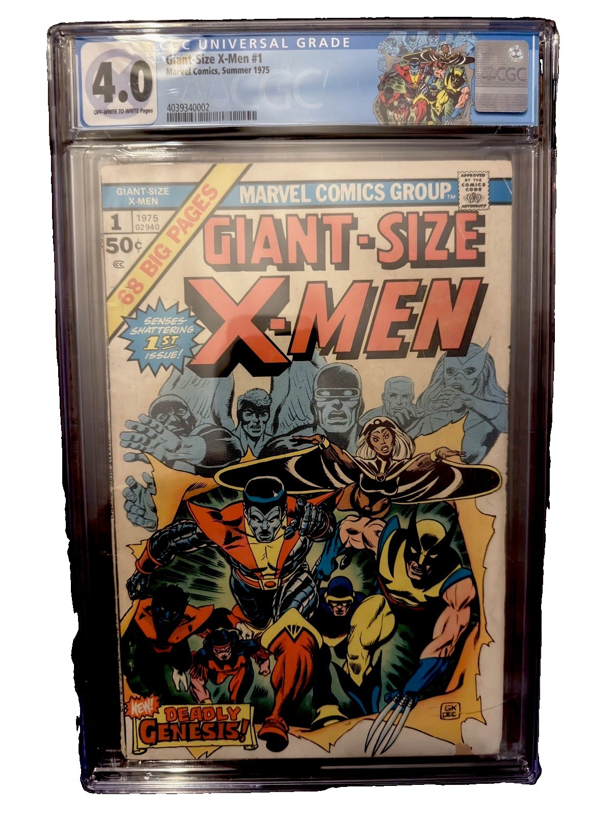 Giant-Size X-Men 1 CGC 4.0 1975 Mega Key 1st App Storm Nightcrawler Colossus