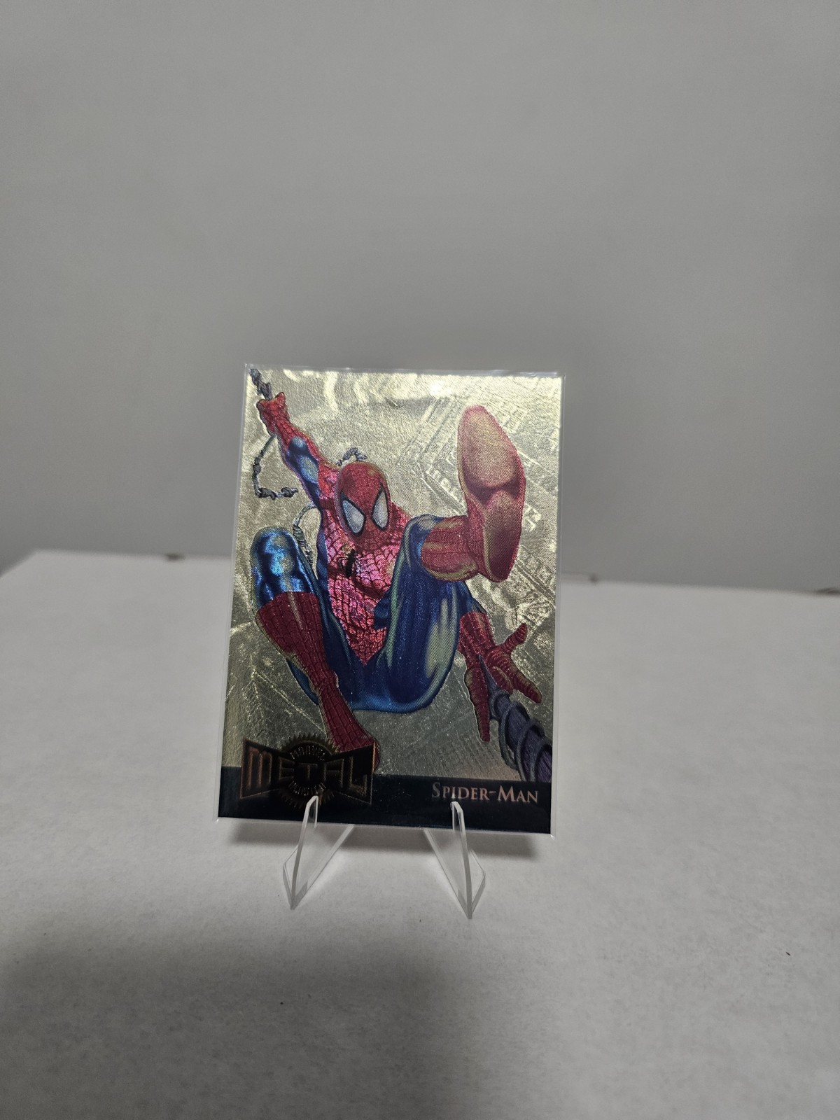 1995 Fleer Marvel Metal Spiderman Gold Blaster