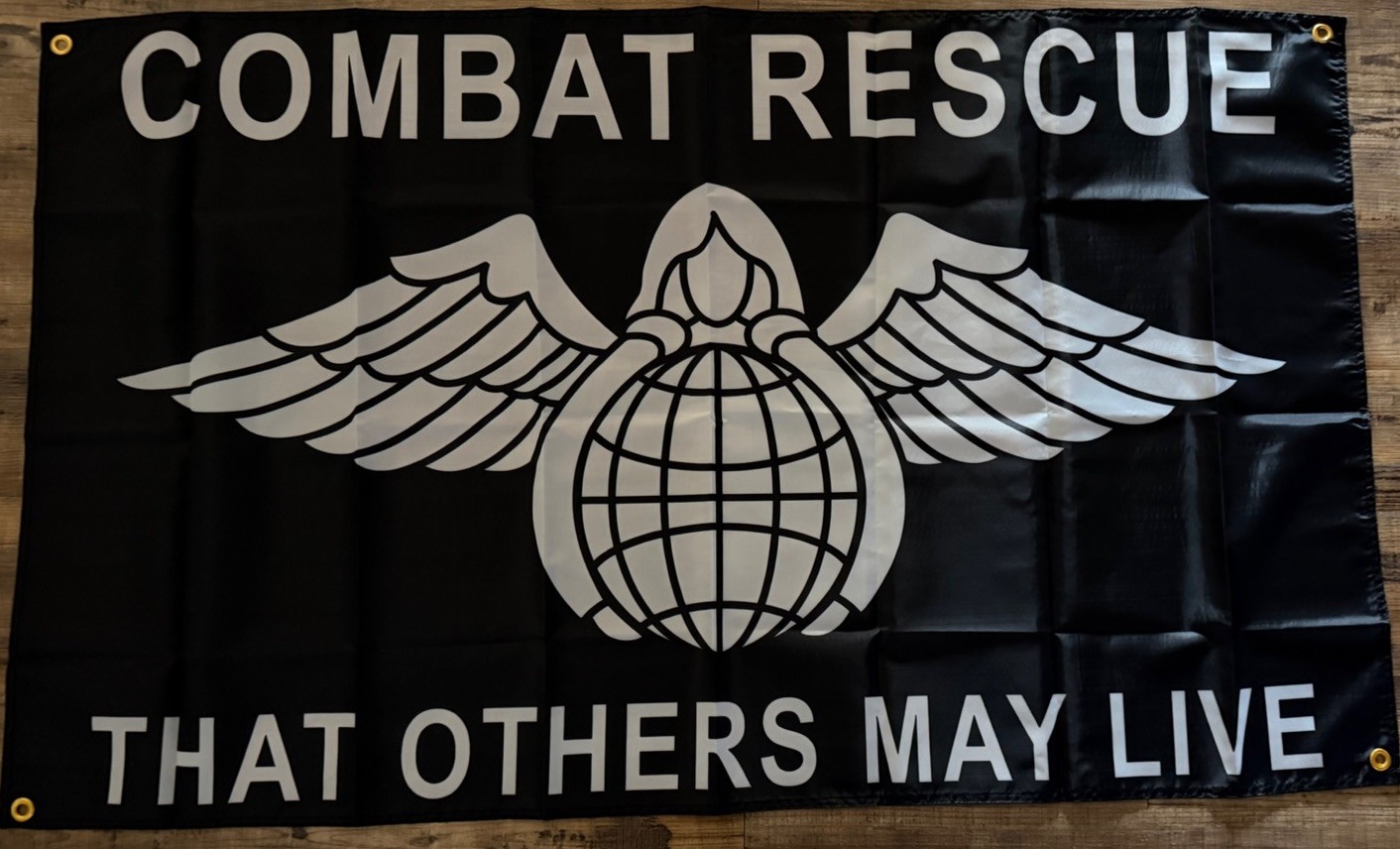 USAF Pararescue Combat Rescue Officer PJ Guardian Angel Special Warfare 3x5 Flag