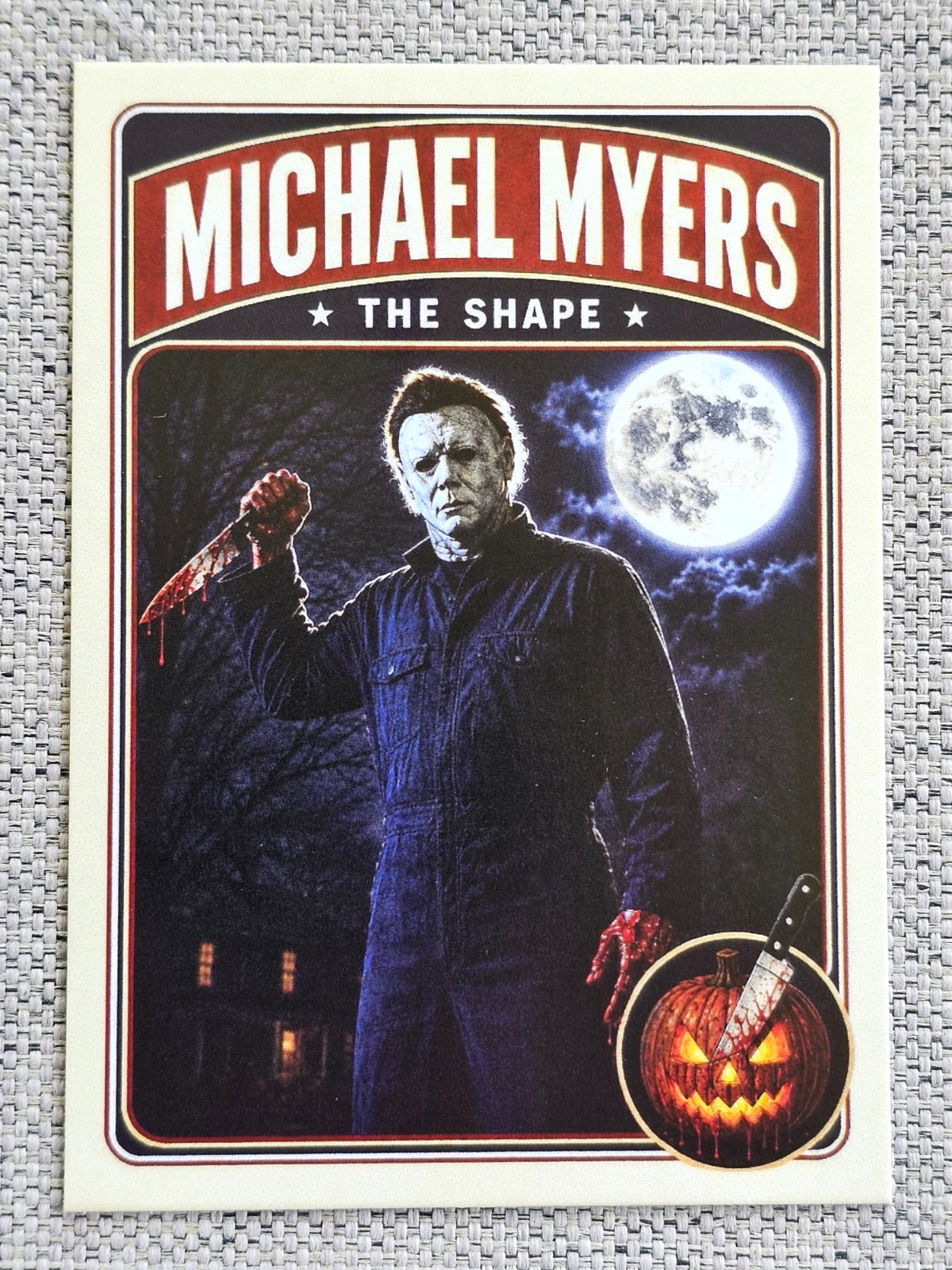 MICHAEL MYERS HALLOWEEN CUSTOM ACEO FAN ART HORROR MOVIE CHARACTER TRADING CARD