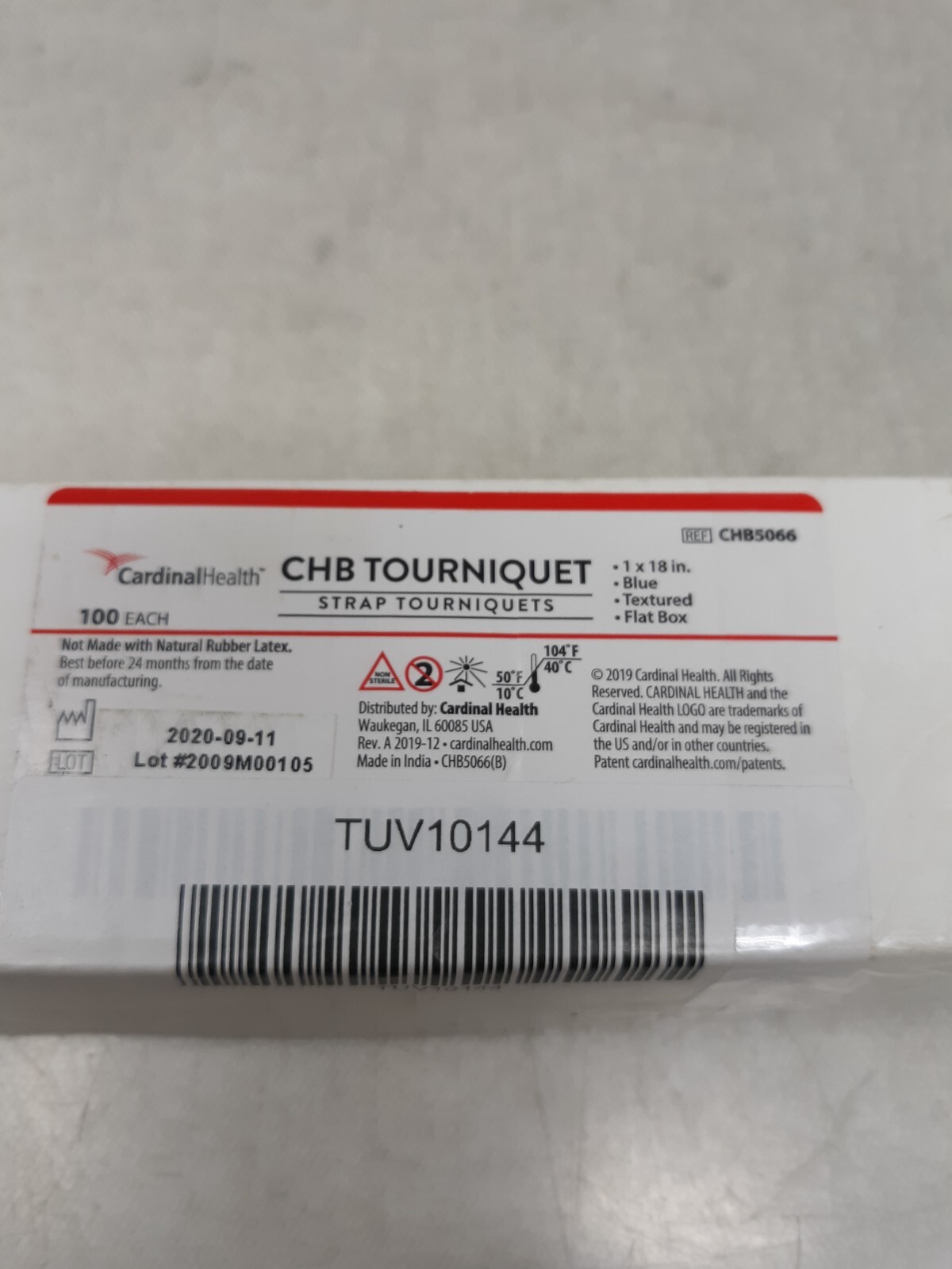 New CardinalHealth CHB Strap Tourniquet Pack - 100 Pack, 1