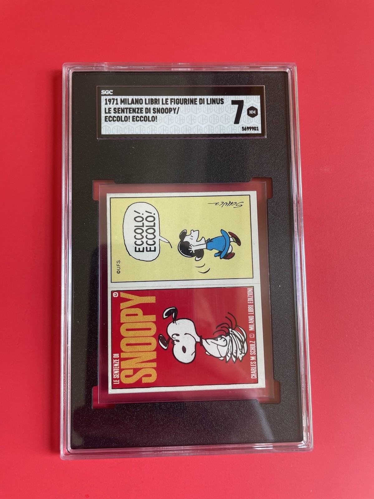 1971 Snoopy Milano Libri Le Figurine De Linus Graded SGC 7 Pop 1
