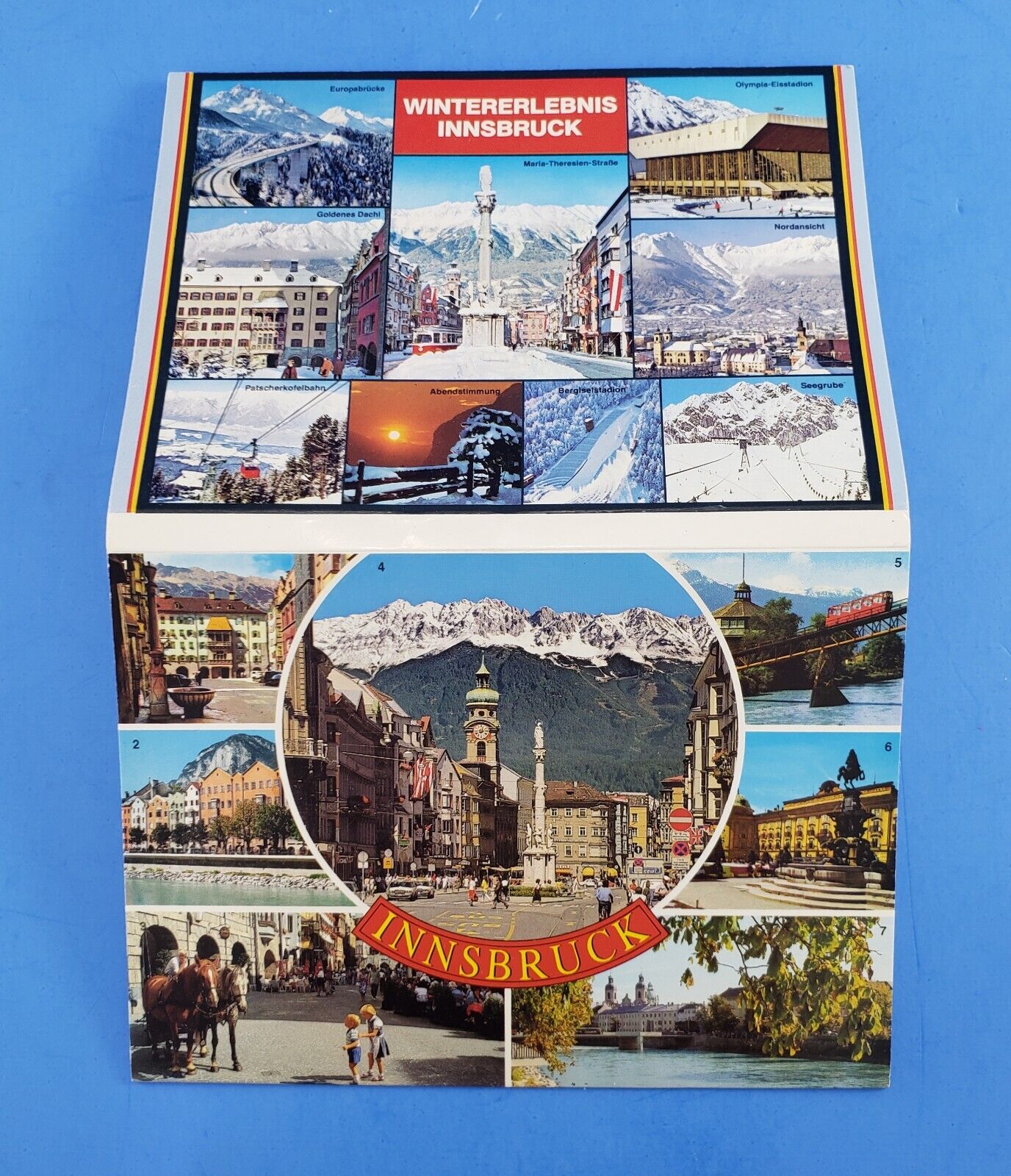 Austria Innsbruck 1976 Olympic Unused Postcard Packet In Original Sale Sleeve 