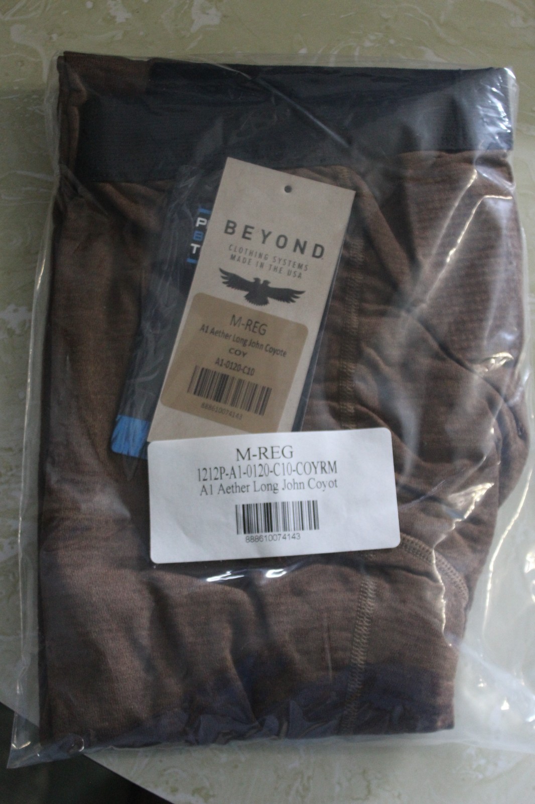 BEYOND M-R 1212P-A1-0120-C10-COYRM A1 AETHER LONG JOHN COYOTE