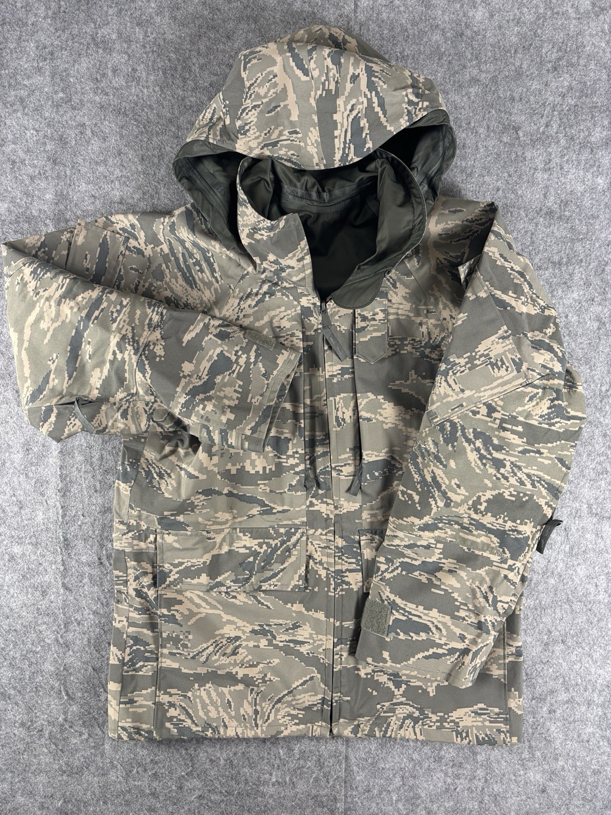 USAF APECS Gore-Tex Parka XS X-Short ABU Tiger Stripe Camo Air Force Military