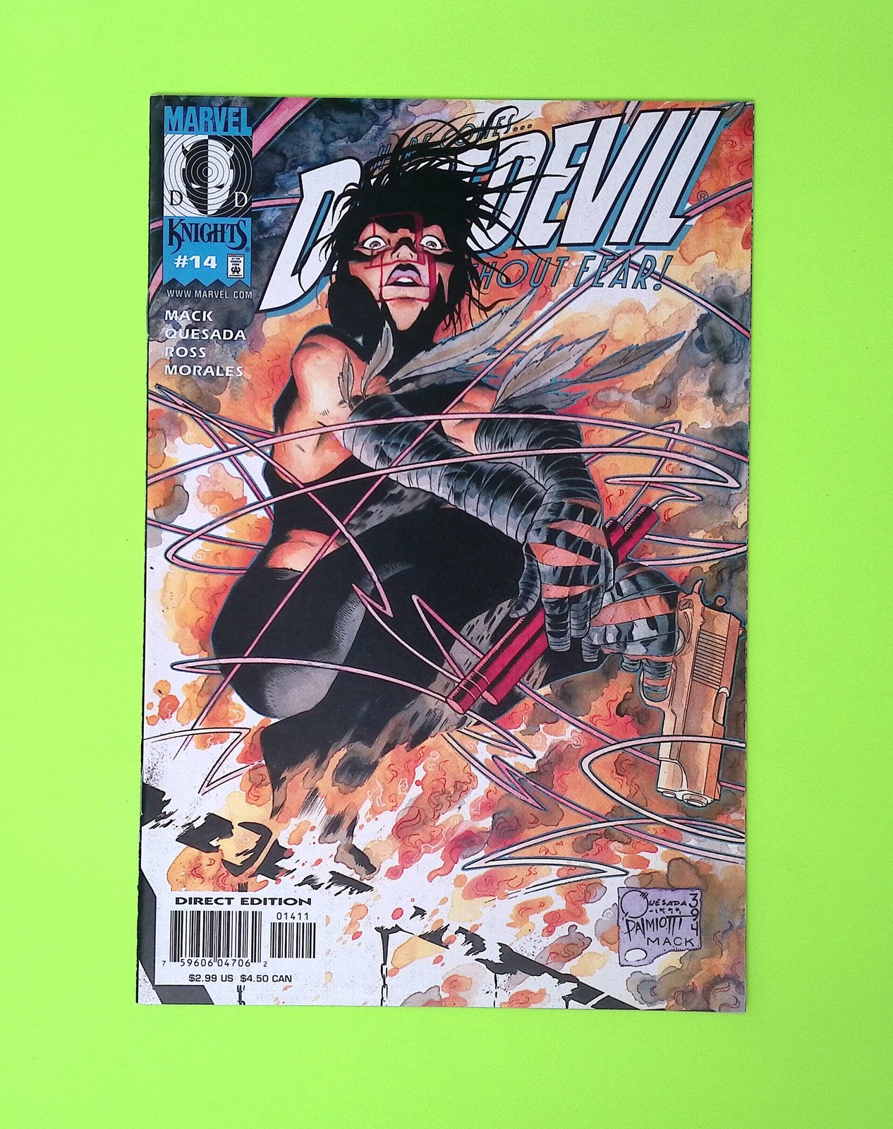 Daredevil #14 Vol. 2 2001 Marvel Knights High Grade Comic Book Q15-207