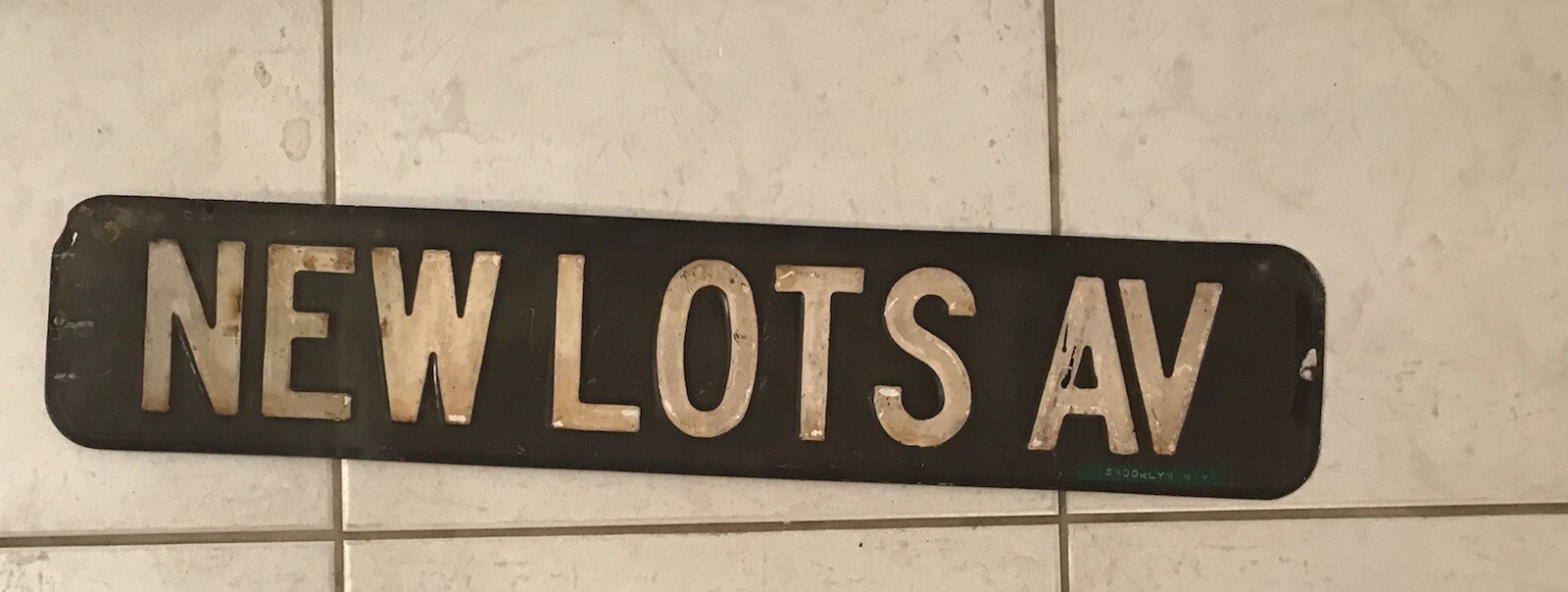 New Lots Avenue sign Brooklyn New York  