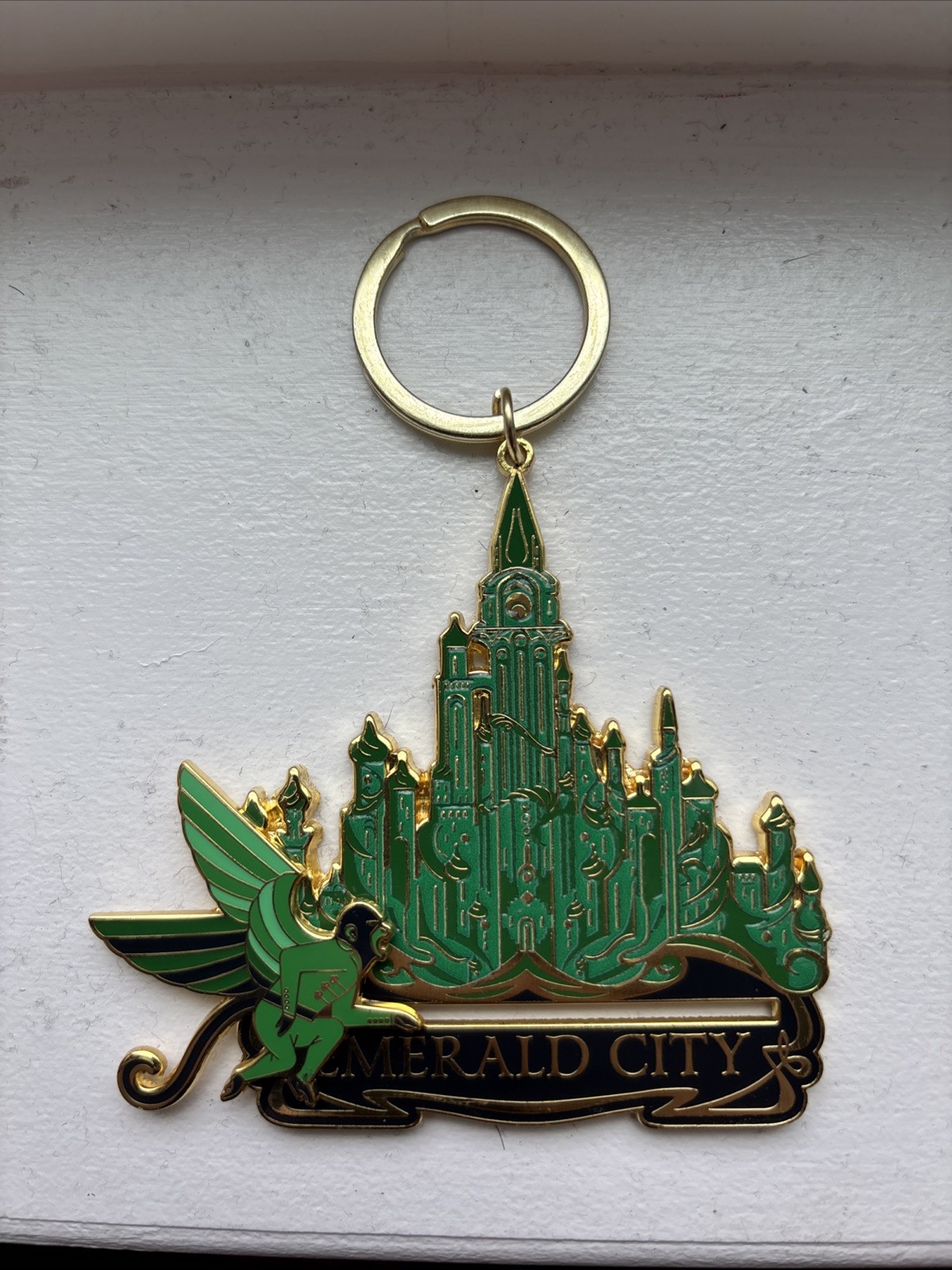 Wicked Emerald City Flying Monkey Slider Keychain Universal Studios Exclusive